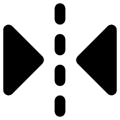 Flip Horizontal Arrow 1 Icon from Core Remix Set