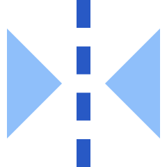 Flip Horizontal Arrow 1 Icon from Sharp Flat Set