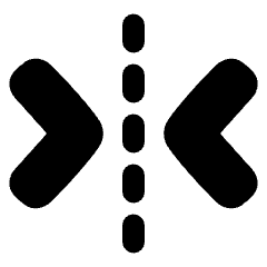 Flip Horizontal Arrow 2 Icon from Plump Solid Set