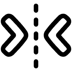 Flip Horizontal Arrow 2 Icon from Plump Line Set