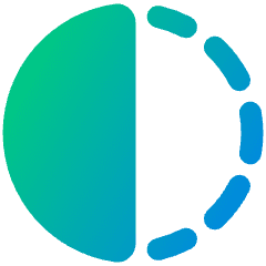 Flip Horizontal Circle 1 Icon from Plump Gradient Set