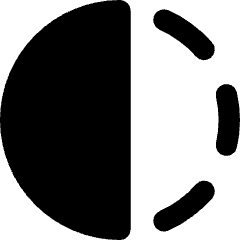 Flip Horizontal Circle 1 Icon from Core Remix Set