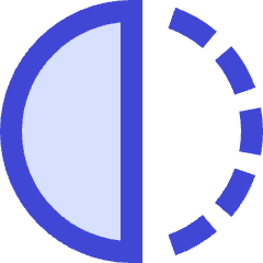 Flip Horizontal Circle 1 Icon from Sharp Duo Set