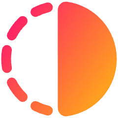 Flip Horizontal Circle 2 Icon from Plump Gradient Set