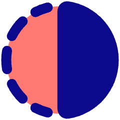 Flip Horizontal Circle 2 Icon from Plump Pop Set