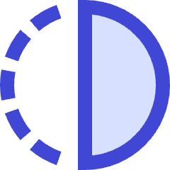 Flip Horizontal Circle 2 Icon from Sharp Duo Set