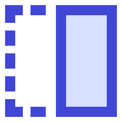 Flip Horizontal Square 1 Icon from Sharp Duo Set