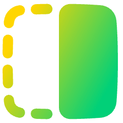 Flip Horizontal Square 1 Icon from Plump Gradient Set