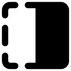 Flip Horizontal Square 1 Icon from Core Remix Set
