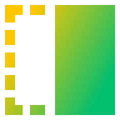 Flip Horizontal Square 1 Icon from Sharp Gradient Set