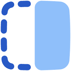 Flip Horizontal Square 1 Icon from Plump Flat Set