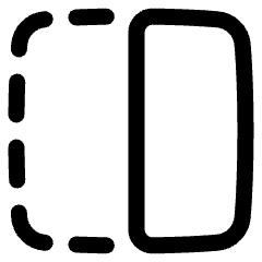 Flip Horizontal Square 1 Icon from Plump Line Set