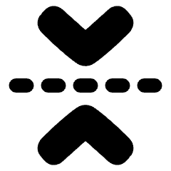 Flip Vertical Arrow 1 Icon from Plump Solid Set