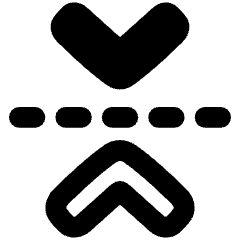 Flip Vertical Arrow 1 Icon from Plump Remix Set