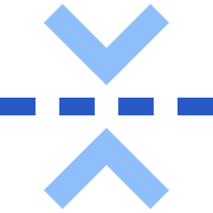 Flip Vertical Arrow 1 Icon from Sharp Flat Set