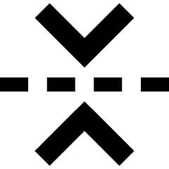 Flip Vertical Arrow 1 Icon from Sharp Solid Set