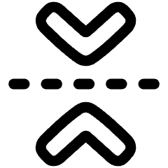 Flip Vertical Arrow 1 Icon from Plump Line Set