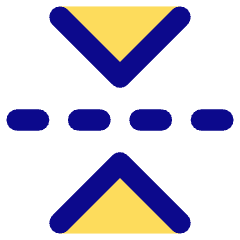 Flip Vertical Arrow 1 Icon from Core Pop Set