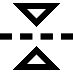 Flip Vertical Arrow 2 Icon from Sharp Line Set