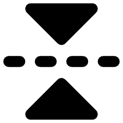 Flip Vertical Arrow 2 Icon from Core Remix Set