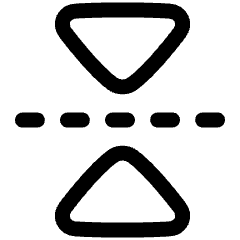 Flip Vertical Arrow 2 Icon from Plump Line Set