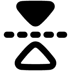 Flip Vertical Arrow 2 Icon from Plump Remix Set