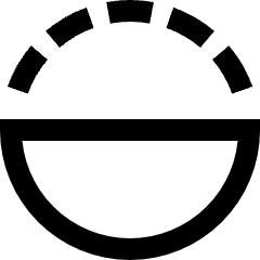 Flip Vertical Circle 1 Icon from Sharp Line Set