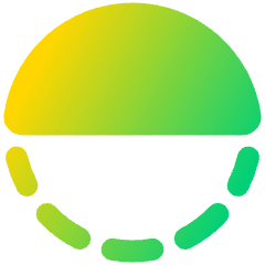 Flip Vertical Circle 2 Icon from Plump Gradient Set