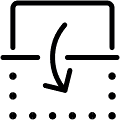 Flip Vertical Down Icon from Ultimate Light Set