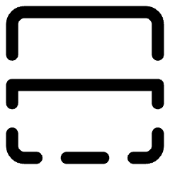 Flip Vertical Square 1 Icon from Core Line Set