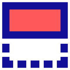 Flip Vertical Square 1 Icon from Sharp Pop Set