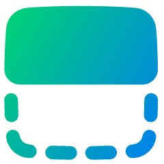 Flip Vertical Square 1 Icon from Plump Gradient Set
