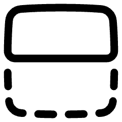 Flip Vertical Square 1 Icon from Plump Line Set