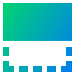 Flip Vertical Square 1 Icon from Sharp Gradient Set