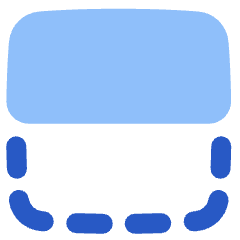 Flip Vertical Square 1 Icon from Plump Flat Set