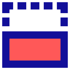Flip Vertical Square 2 Icon from Sharp Pop Set