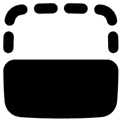 Flip Vertical Square 2 Icon from Plump Solid Set