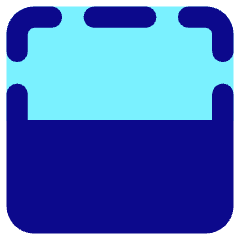 Flip Vertical Square 2 Icon from Core Pop Set