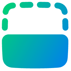 Flip Vertical Square 2 Icon from Plump Gradient Set