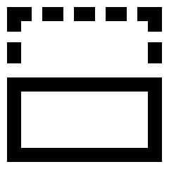 Flip Vertical Square 2 Icon from Sharp Line Set