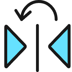 Reflect Left Icon from Ultimate Colors Set