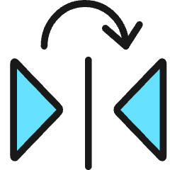 Reflect Right Icon from Ultimate Colors Set