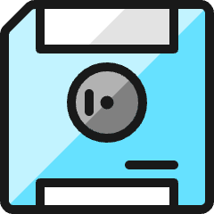 Floppy Disk 1 Icon from Ultimate Colors Set