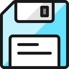 Floppy Disk Icon from Ultimate Colors Set