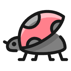 Flying Insect Ladybug 1 Icon from Ultimate Colors Set