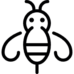 Flying Insect Bee Icon from Ultimate Light Set