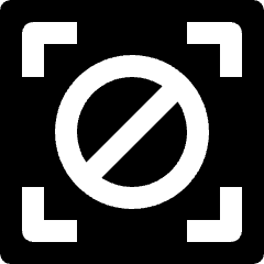 Camera Focus None Icon from Nova Solid Set