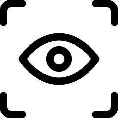 Focus Eye Icon from Ultimate Regular Set