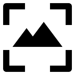 Focus Landscape Icon from Nova Line Set