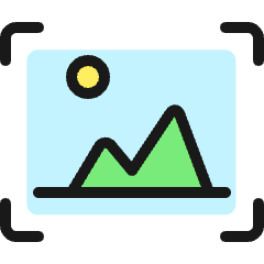 Focus Landscape Icon from Ultimate Colors Set
